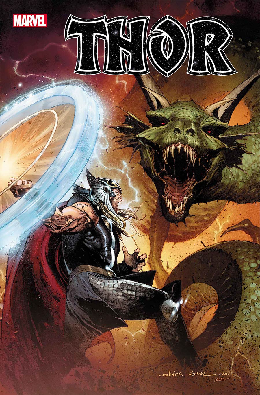 Thor Vol 6 #11 Cover F DF Marvel vs Alien Variant Cover Gold Signature Series Signed By Donny Cates