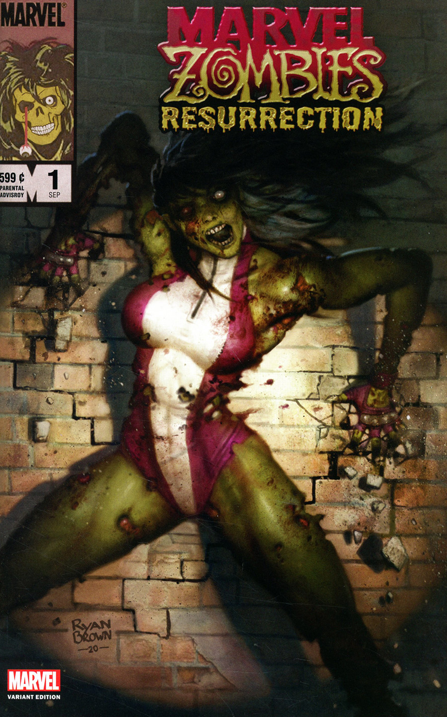 Marvel Zombies Resurrection #1 Cover I DF Exclusive Ryan Brown Variant Cover