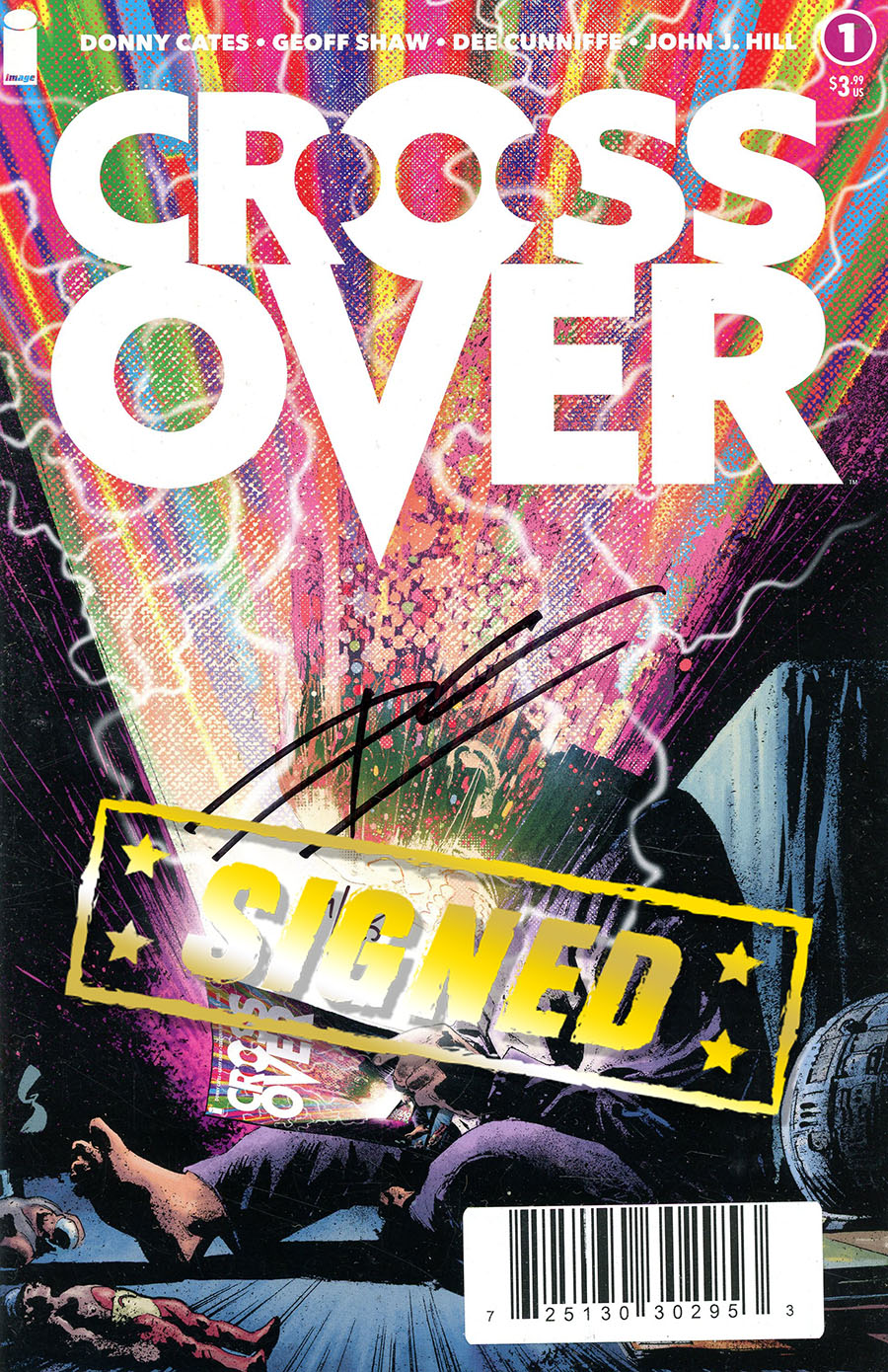 Crossover #1 Cover K DF Geoff Shaw & Dave Stewart Regular Cover Signed By Donny Cates