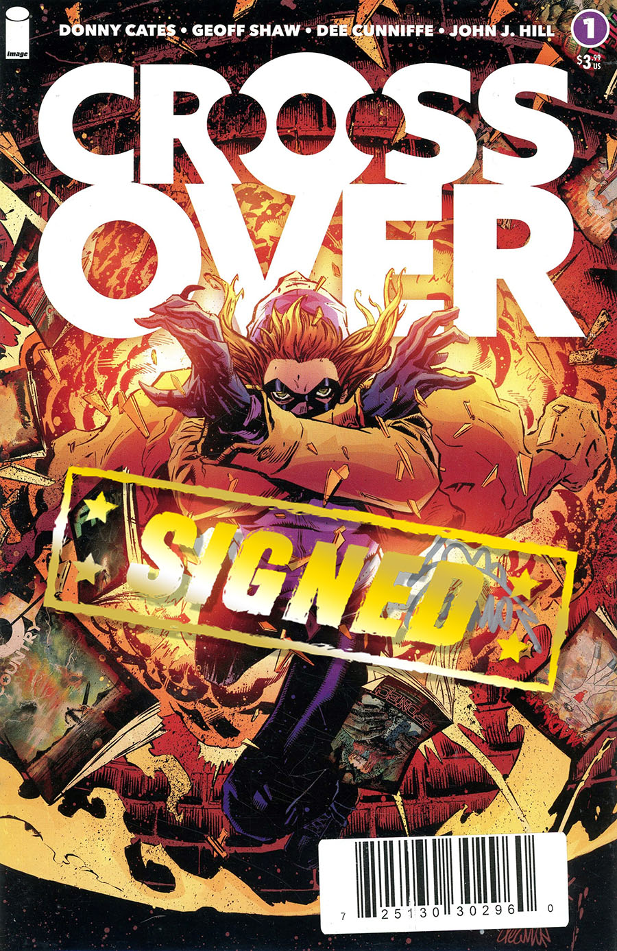 Crossover #1 Cover M DF Ryan Stegman & Dee Cunniffe Variant Cover Signed By Ryan Stegman