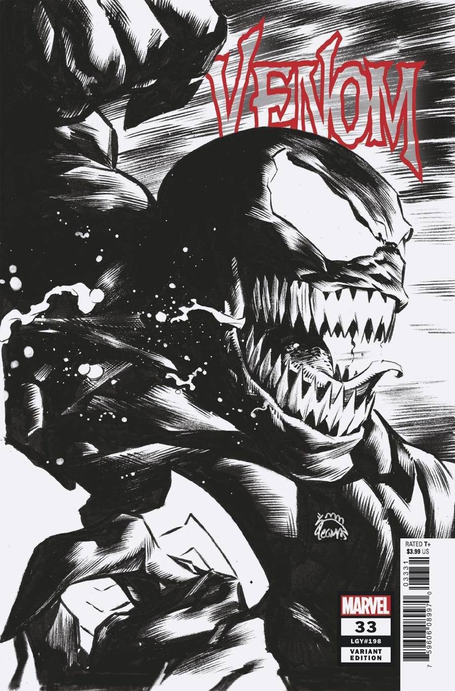 Venom Vol 4 #33 Cover D Incentive Ryan Stegman Sketch Cover (King In Black Tie-In)