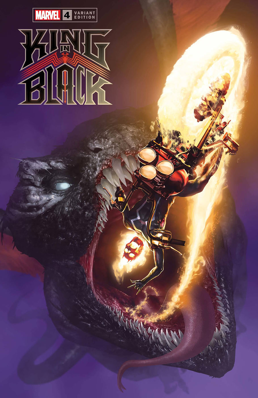 King In Black #4 Cover E Incentive Rahzzah Dragon Variant Cover