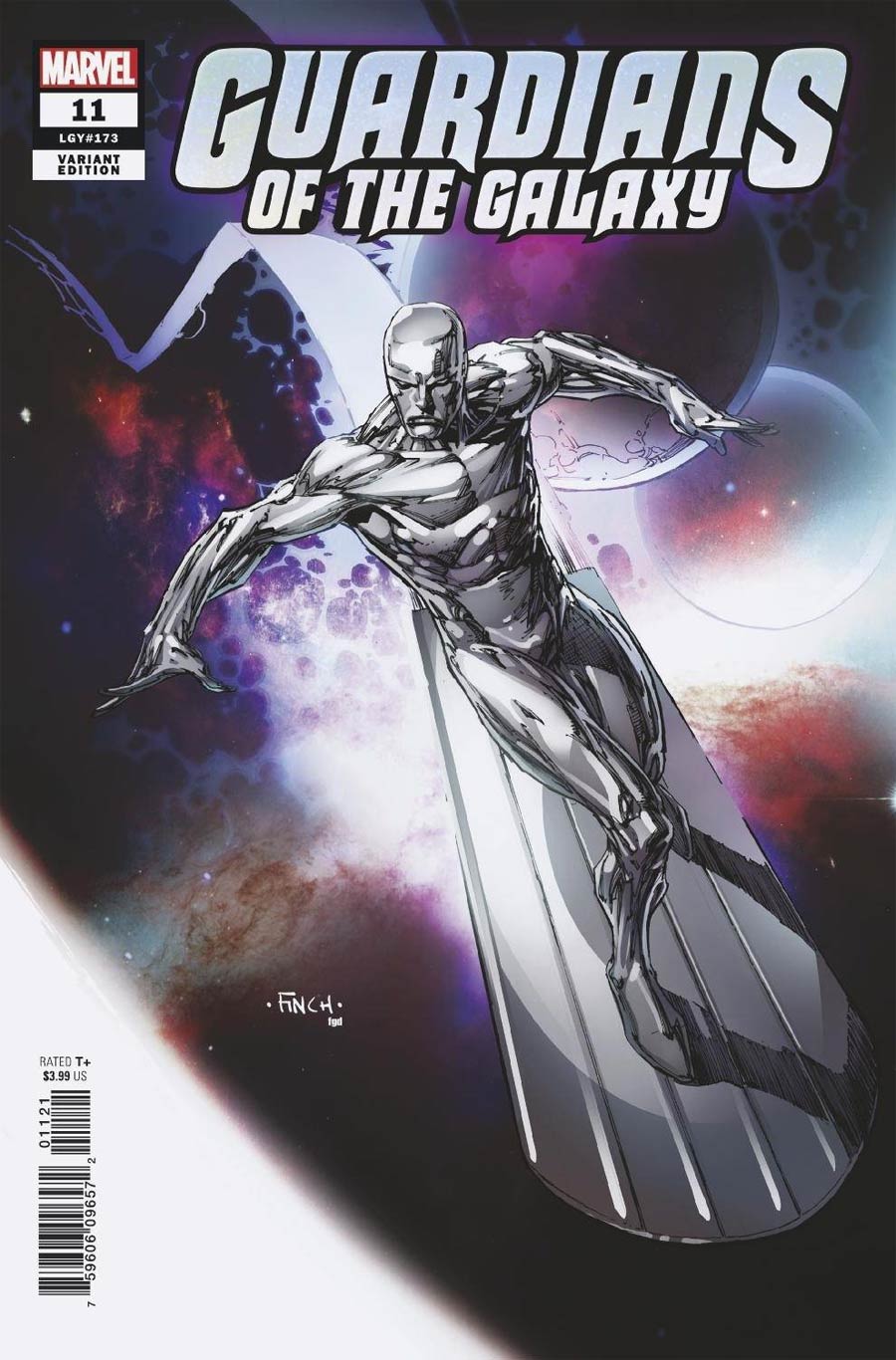 Guardians Of The Galaxy Vol 6 #11 Cover B Incentive David Finch Silver Surfer Variant Cover