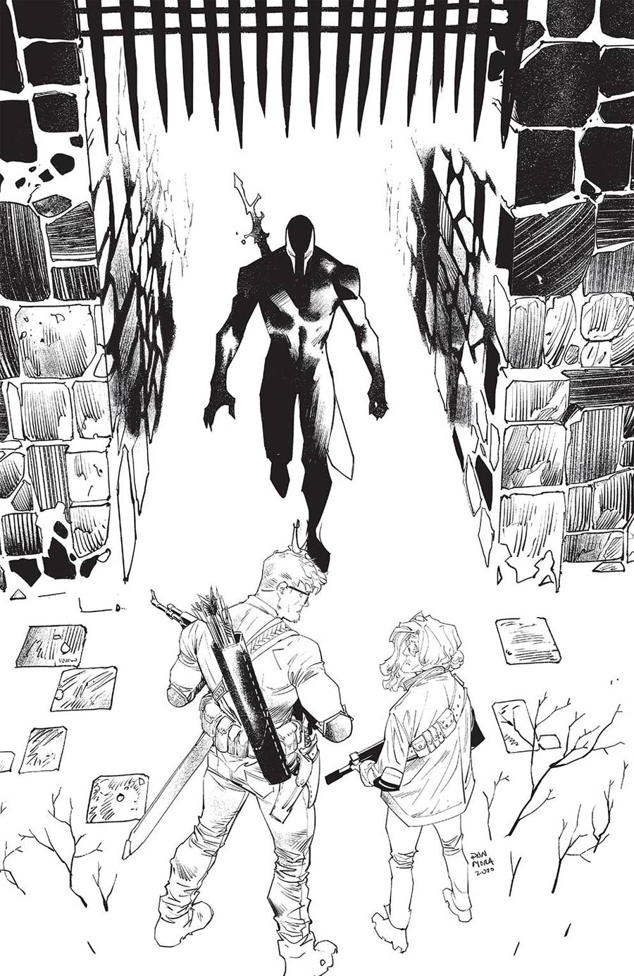 Once & Future #16 Cover B Incentive Dan Mora Black & White Virgin Cover