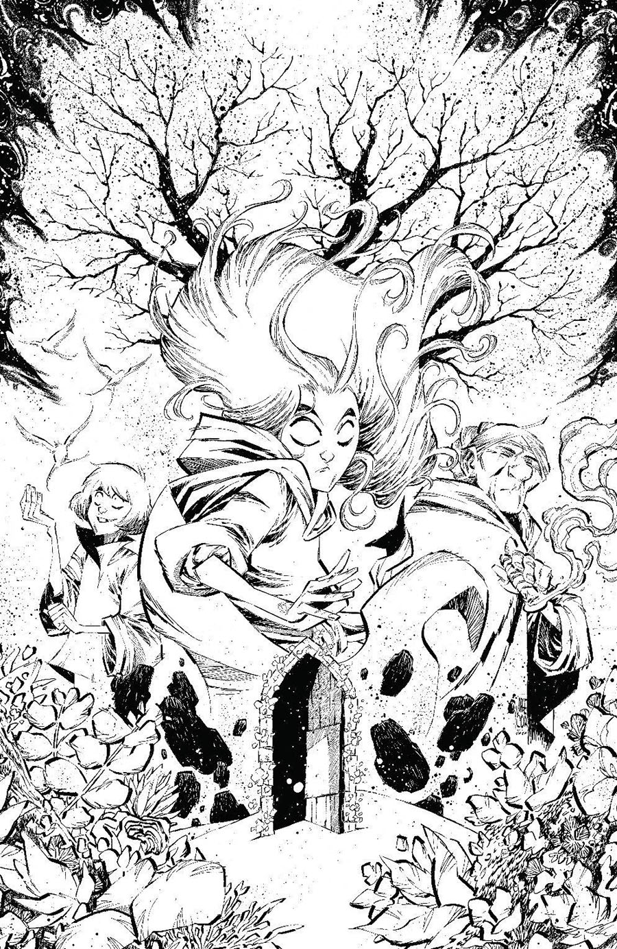 Last Witch #2 Cover C Incentive Jorge Corona Black & White Virgin Cover