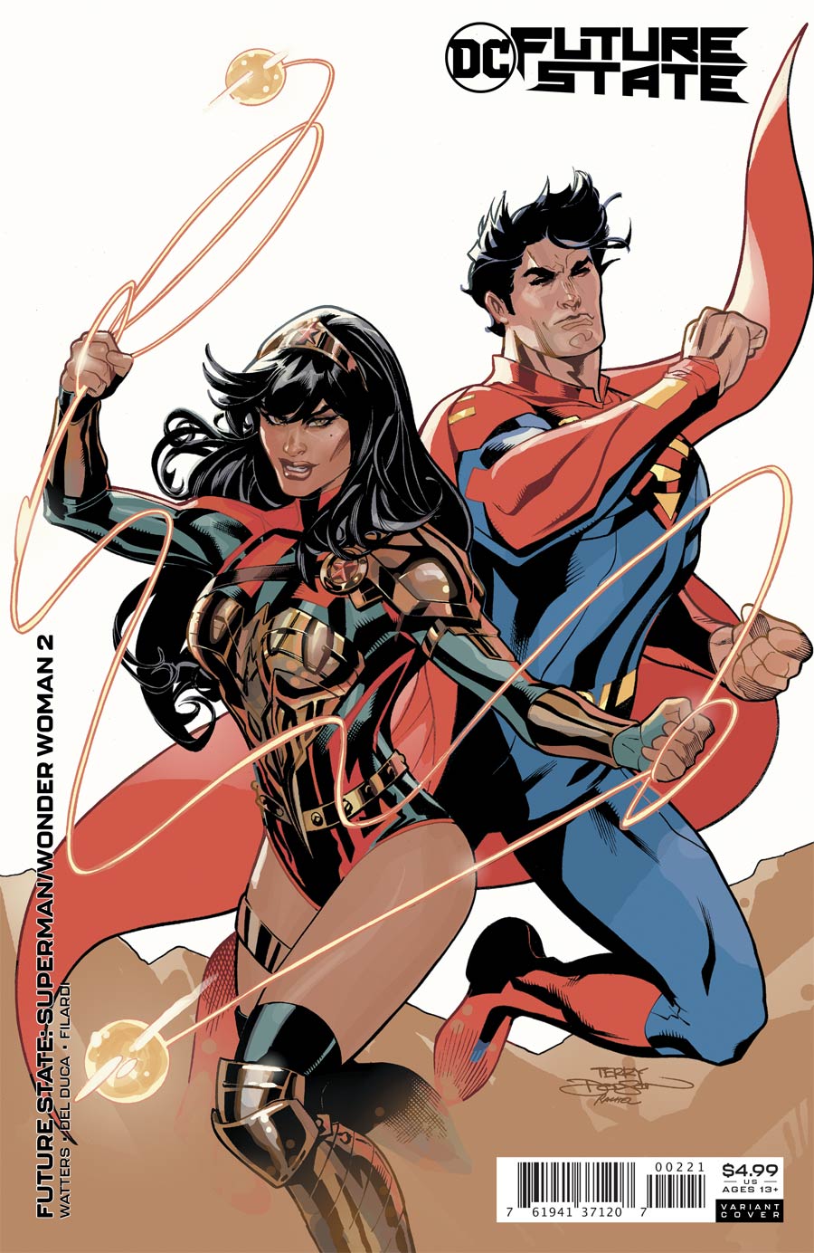 Future State Superman Wonder Woman #2 Cover B Variant Terry Dodson & Rachel Dodson Card Stock Cover