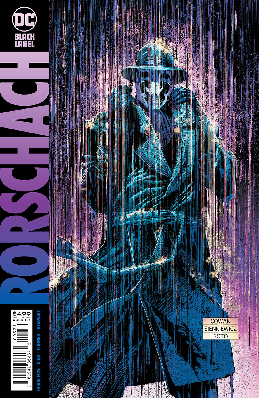 Rorschach #5 Cover B Variant Denys Cowan & Bill Sienkiewicz Cover