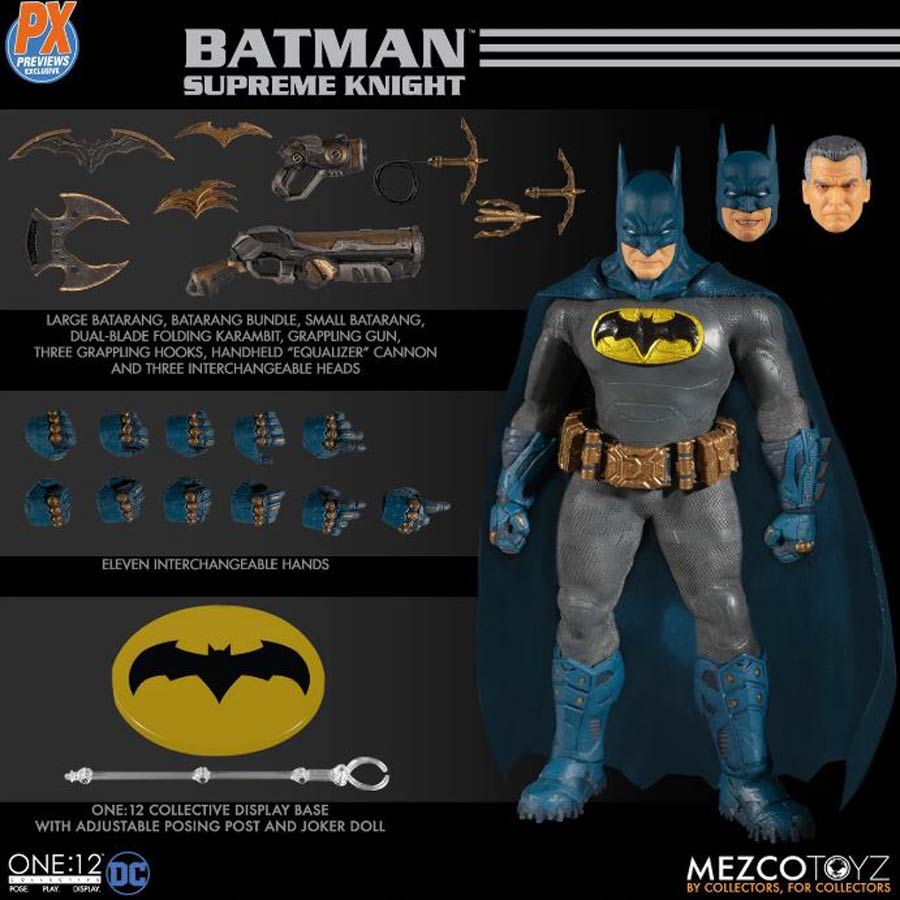 One-12 Collective DC Supreme Knight Batman Blue Previews Exclusive Action Figure
