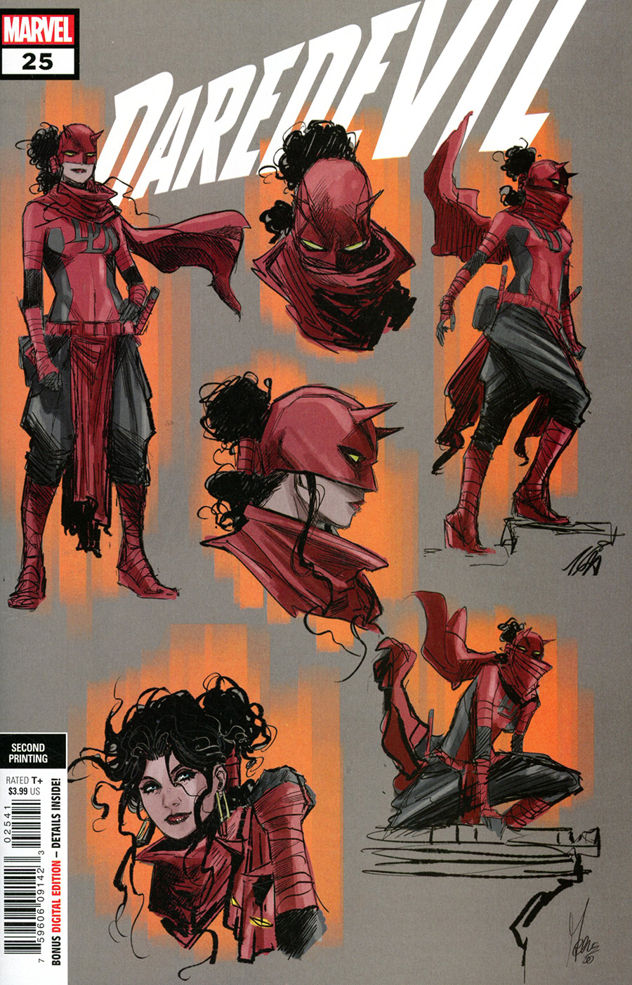 Daredevil Vol 6 #25 Cover E 2nd Ptg Incentive Design Variant Cover