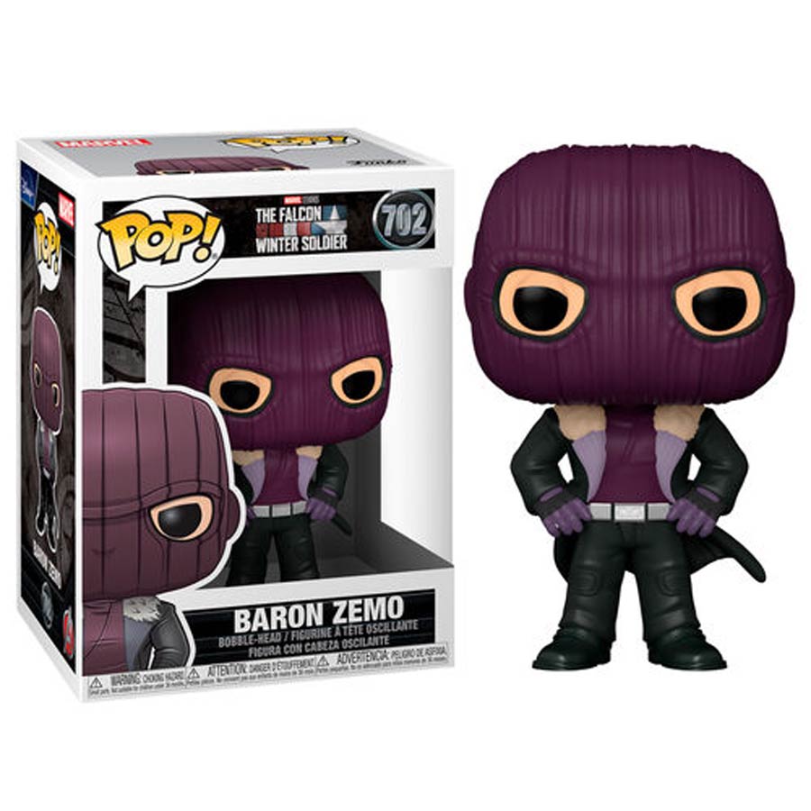 POP Marvel The Falcon And Winter Soldier Baron Zemo Vinyl Bobble Head