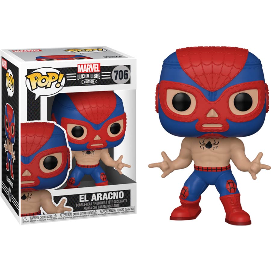 POP Marvel Luchadores Spider-Man Vinyl Bobble Head