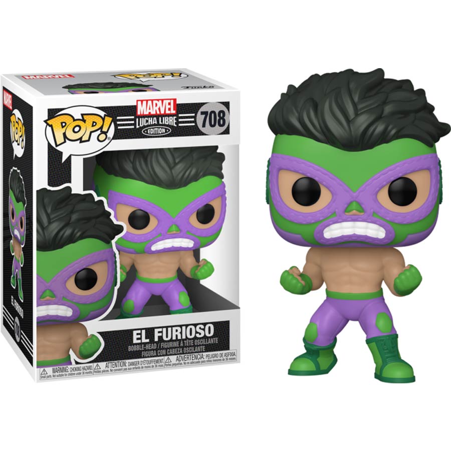 POP Marvel Luchadores Hulk Vinyl Bobble Head