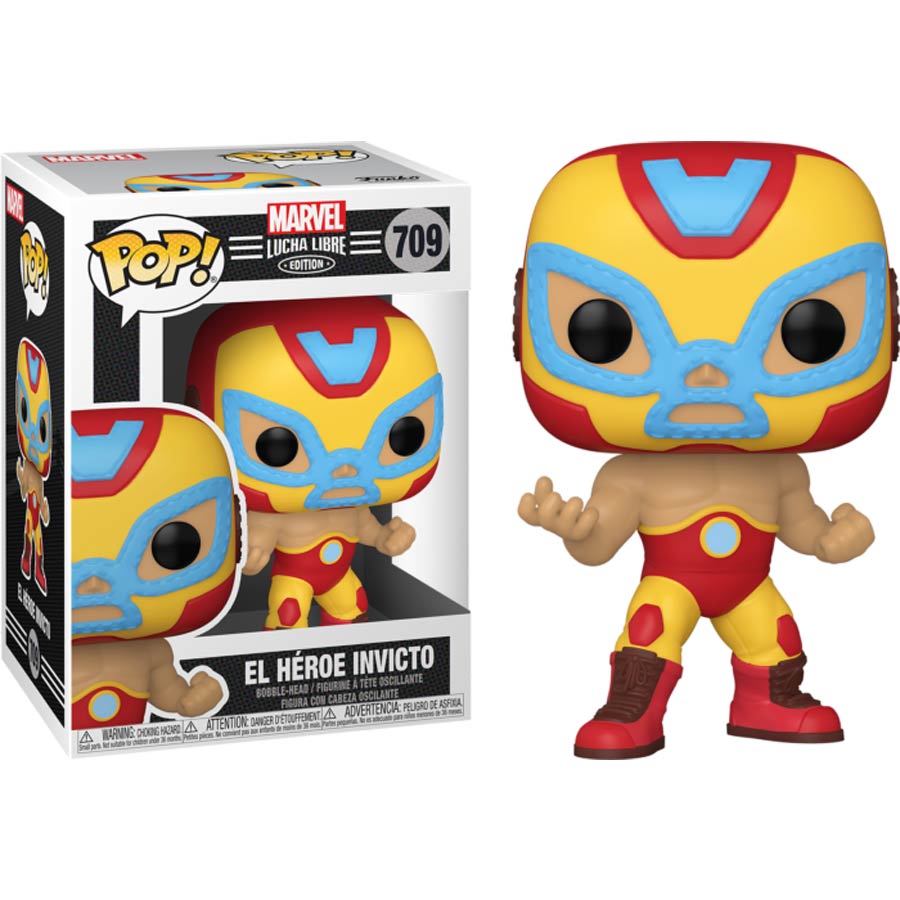 POP Marvel Luchadores Iron Man Vinyl Bobble Head
