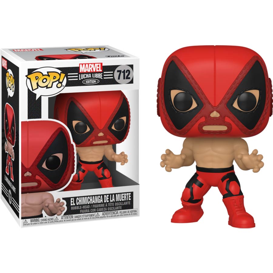 POP Marvel Luchadores Deadpool Vinyl Bobble Head