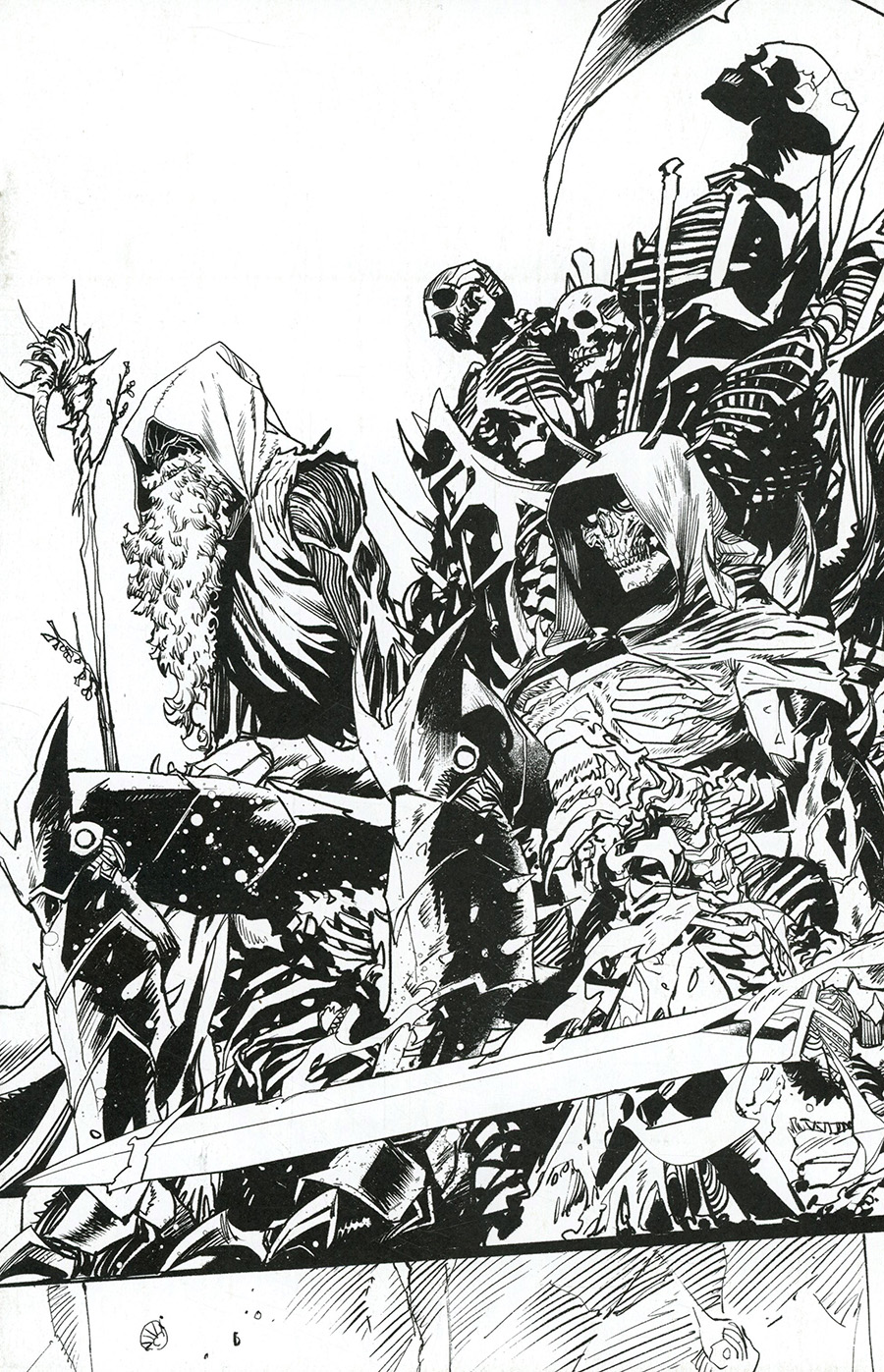 Once & Future #14 Cover B Incentive Dan Mora Black & White Cover