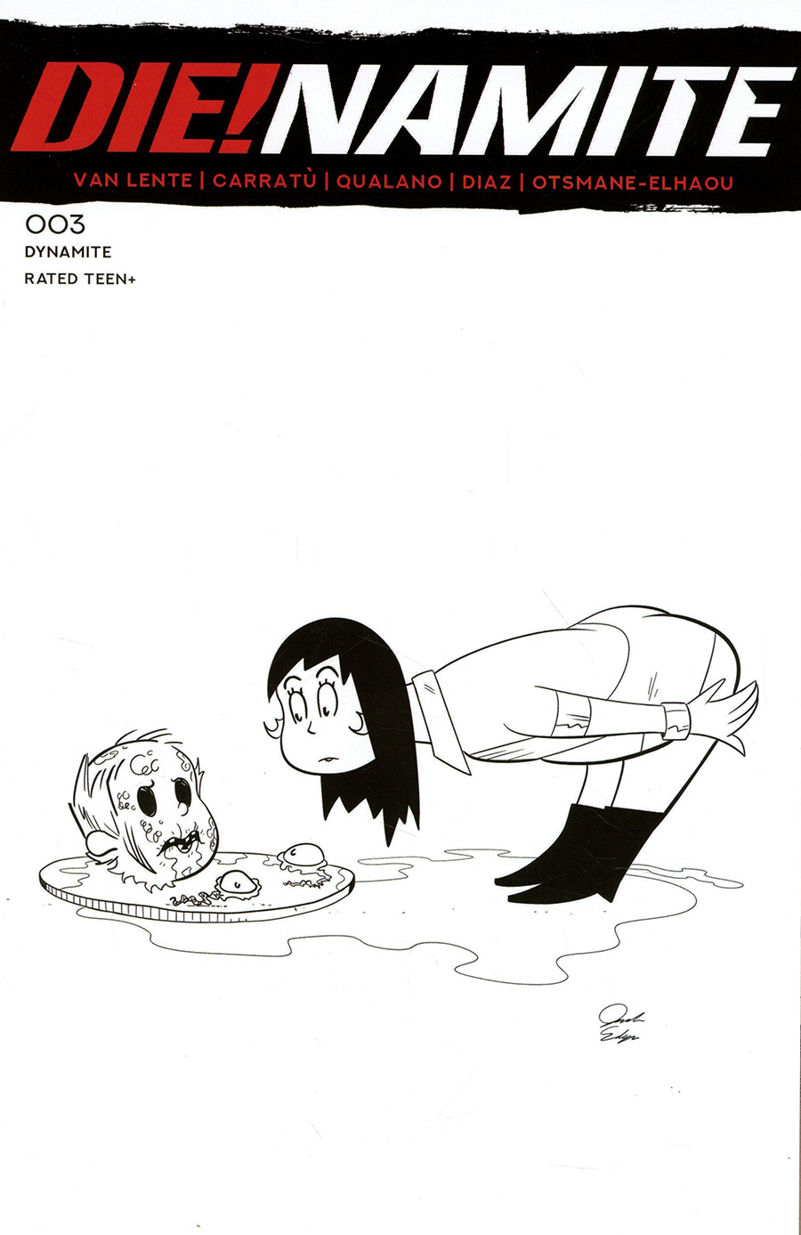 DieNamite #3 Cover K Incentive Jacob Edgar Dr Seuss Homage Line Art Cover