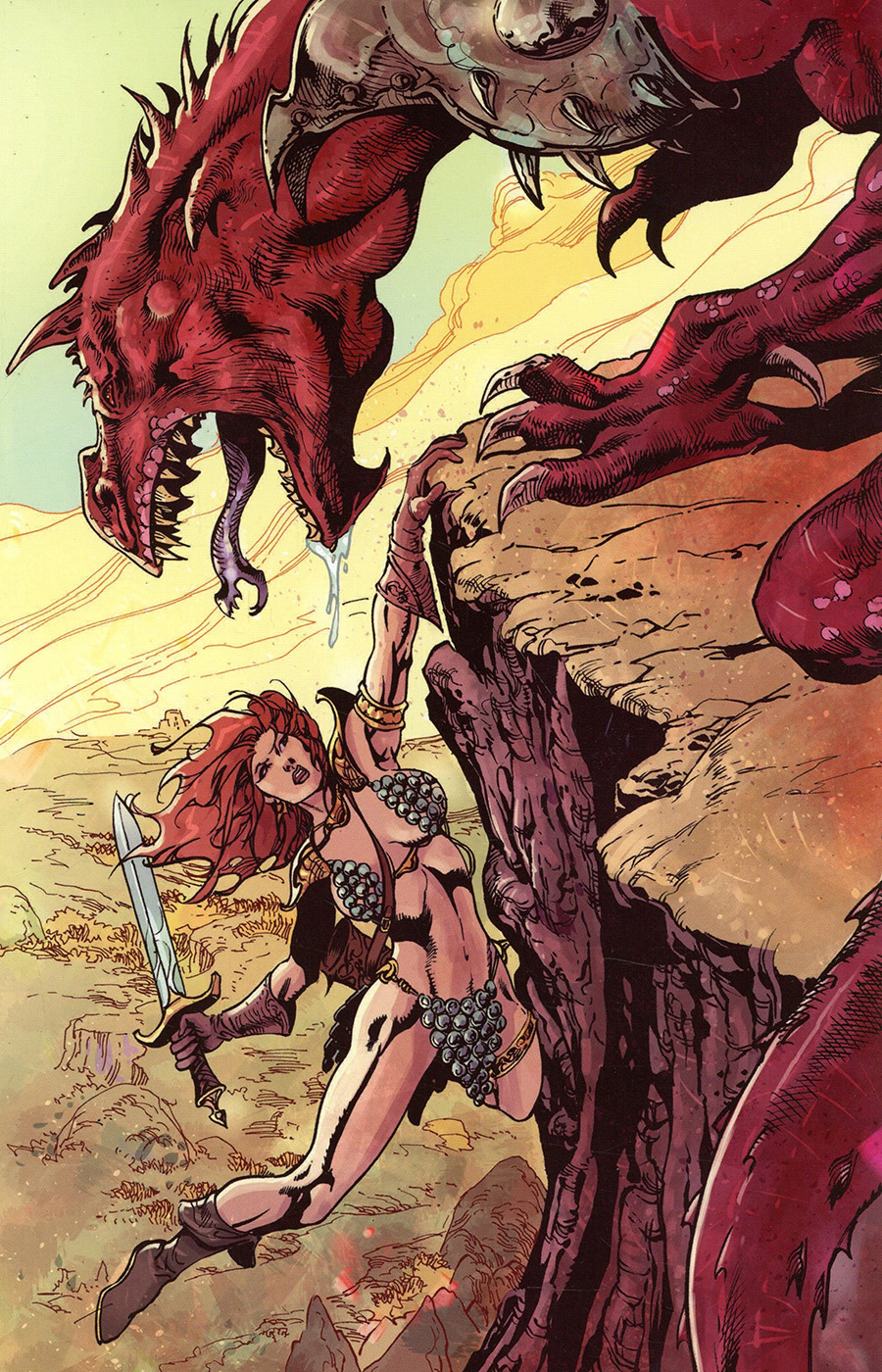 Killing Red Sonja #5 Cover F Incentive Roberto Castro Virgin Cover