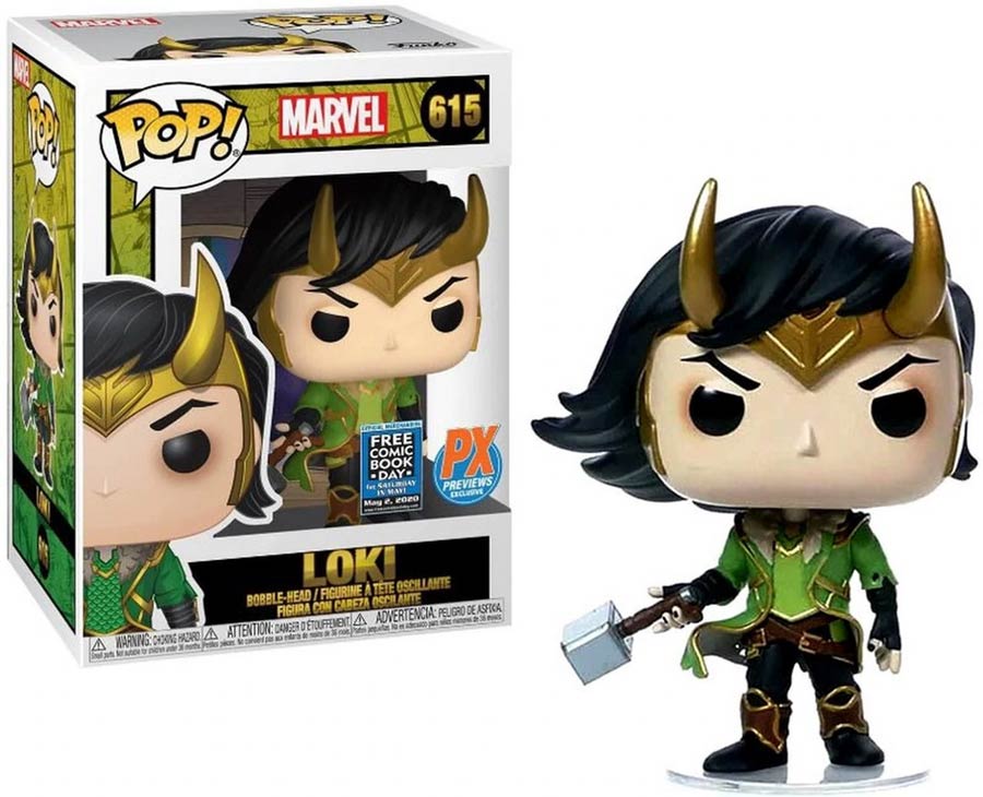 FCBD 2020 POP Marvel Loki Previews Exclusive Vinyl Bobble Head