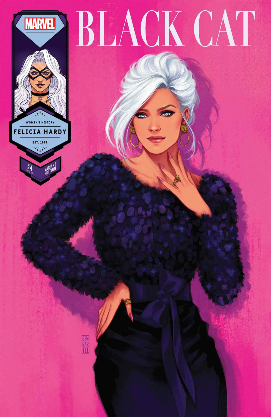 Black Cat Vol 2 #4 Cover B Variant Jen Bartel Black Cat Womens History Month Cover