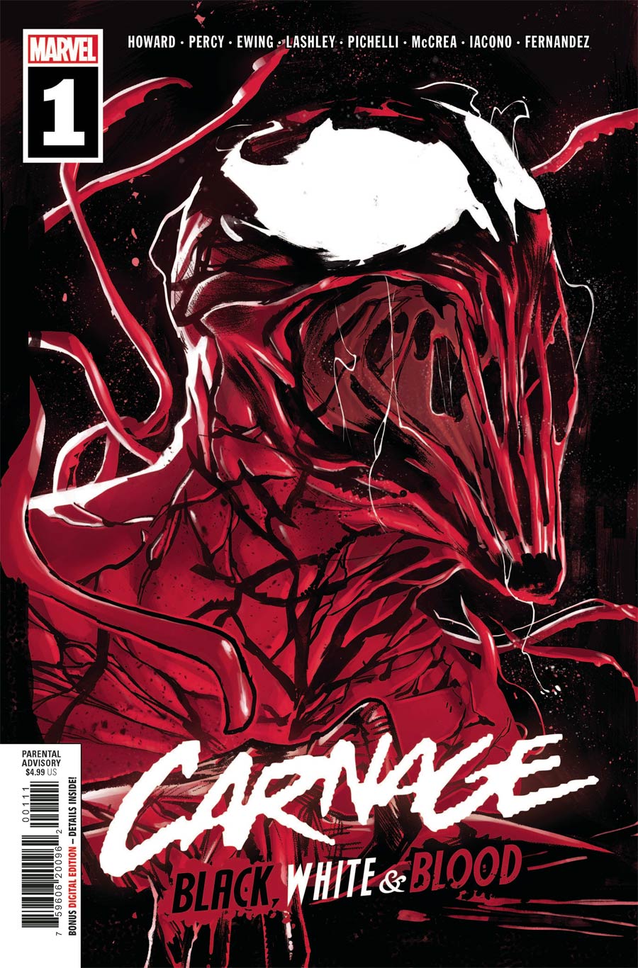 Carnage Black White & Blood #1 Cover A Regular Sara Pichelli Cover