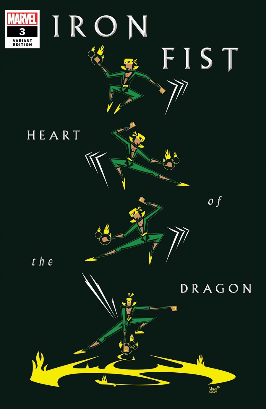 Iron Fist Heart Of The Dragon #3 Cover B Variant Jeffrey Veregge Cover