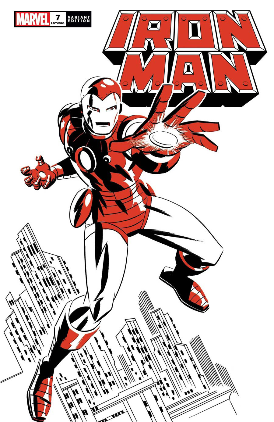 Iron Man Vol 6 #7 Cover C Variant Michael Cho Iron Man Two-Tone Cover