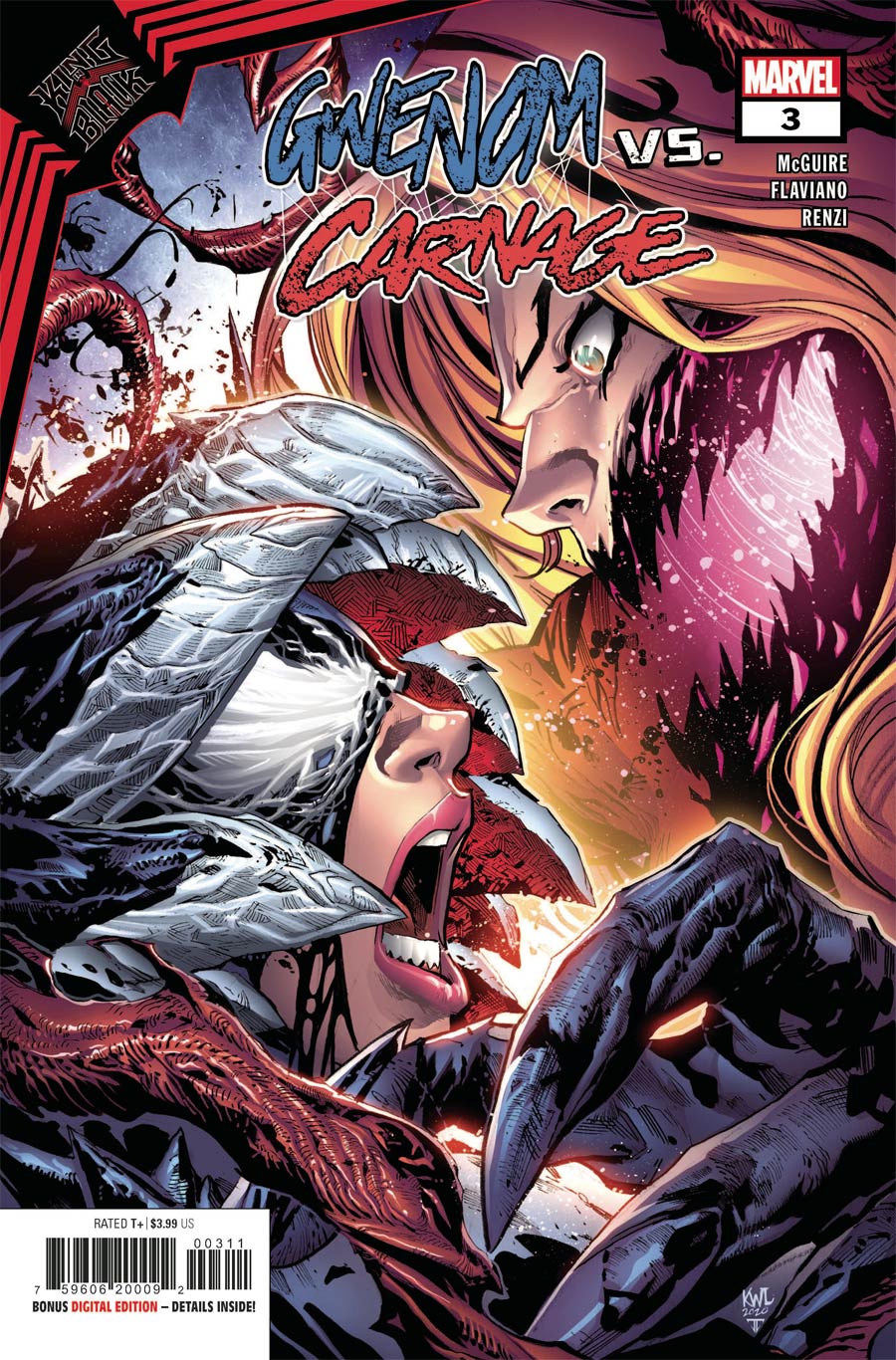 King In Black Gwenom vs Carnage #3 Cover A Regular Ken Lashley Cover