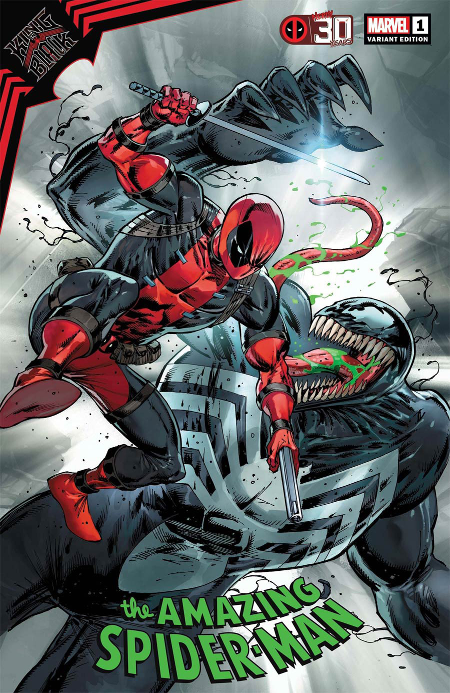 King In Black Spider-Man #1 (One Shot) Cover B Variant Rob Liefeld Deadpool 30th Anniversary Cover