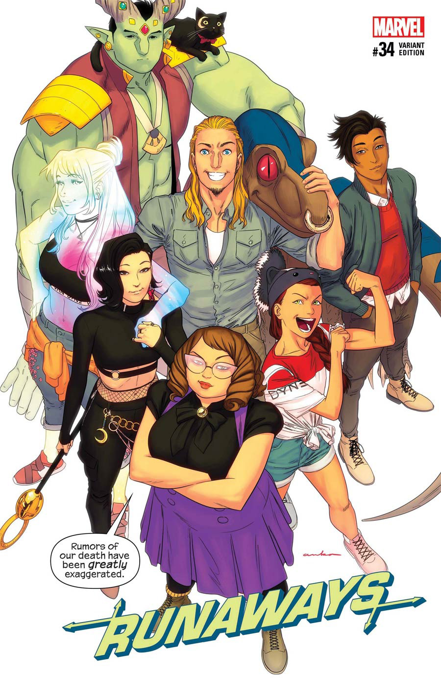 Runaways Vol 5 #34 Cover B Variant Kris Anka Cover