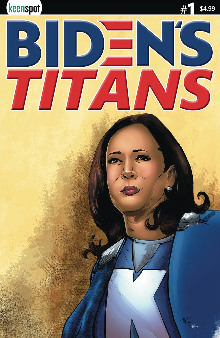 Bidens Titans #1 Cover F Variant Mike Rosenzweig Cover