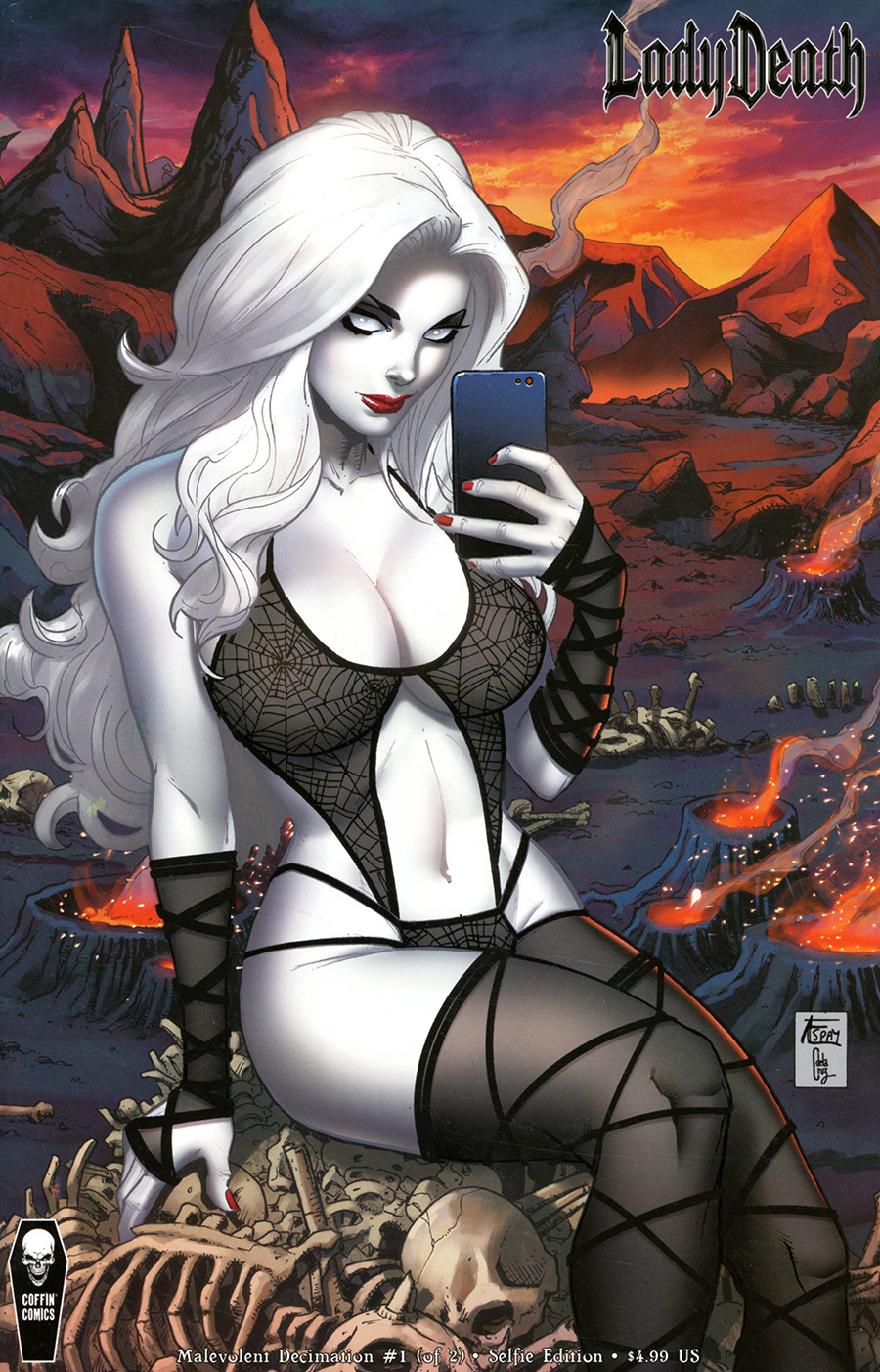 Lady Death Malevolent Decimation #1 Cover B Variant Anthony Spay Selfie Cover (Limit 1 Per Customer)