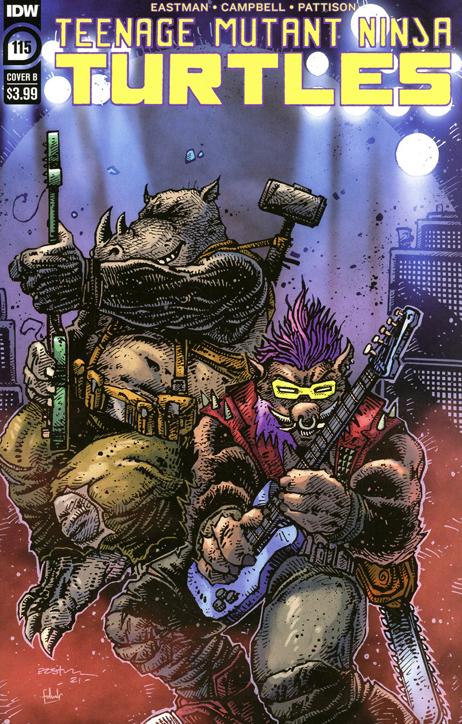 Teenage Mutant Ninja Turtles Vol 5 #115 Cover B Variant Kevin Eastman Cover