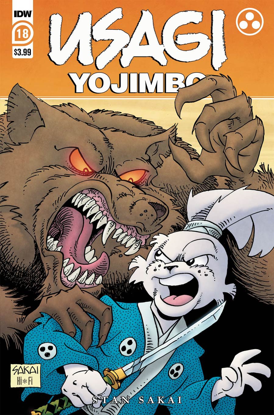 Usagi Yojimbo Vol 4 #18 Cover A Regular Stan Sakai Cover