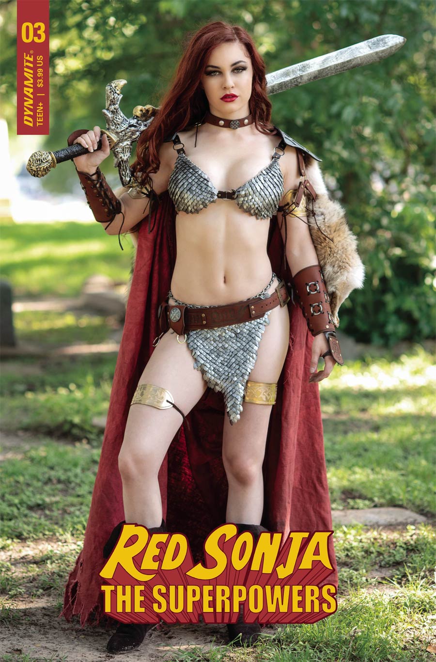 Red Sonja The Superpowers #3 Cover E Variant Savannah Polson Cosplay Photo Cover