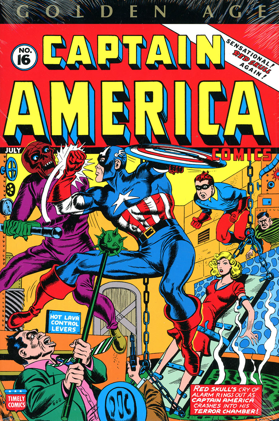 Golden Age Captain America Omnibus Vol 2 HC Direct Market Al Avison Variant Cover