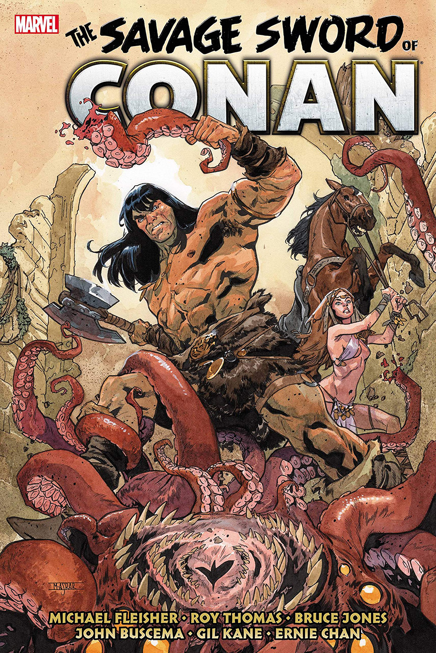 Savage Sword Of Conan Original Marvel Years Omnibus Vol 5 HC Book Market Mahmud Asrar Cover