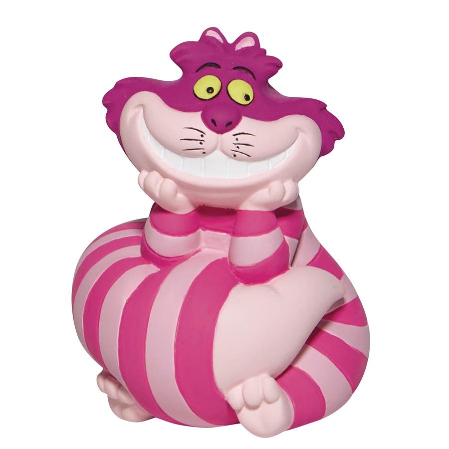 Disney Alice In Wonderland Cheshire Cat Mini Figurine - Leaning (2.7-Inch)