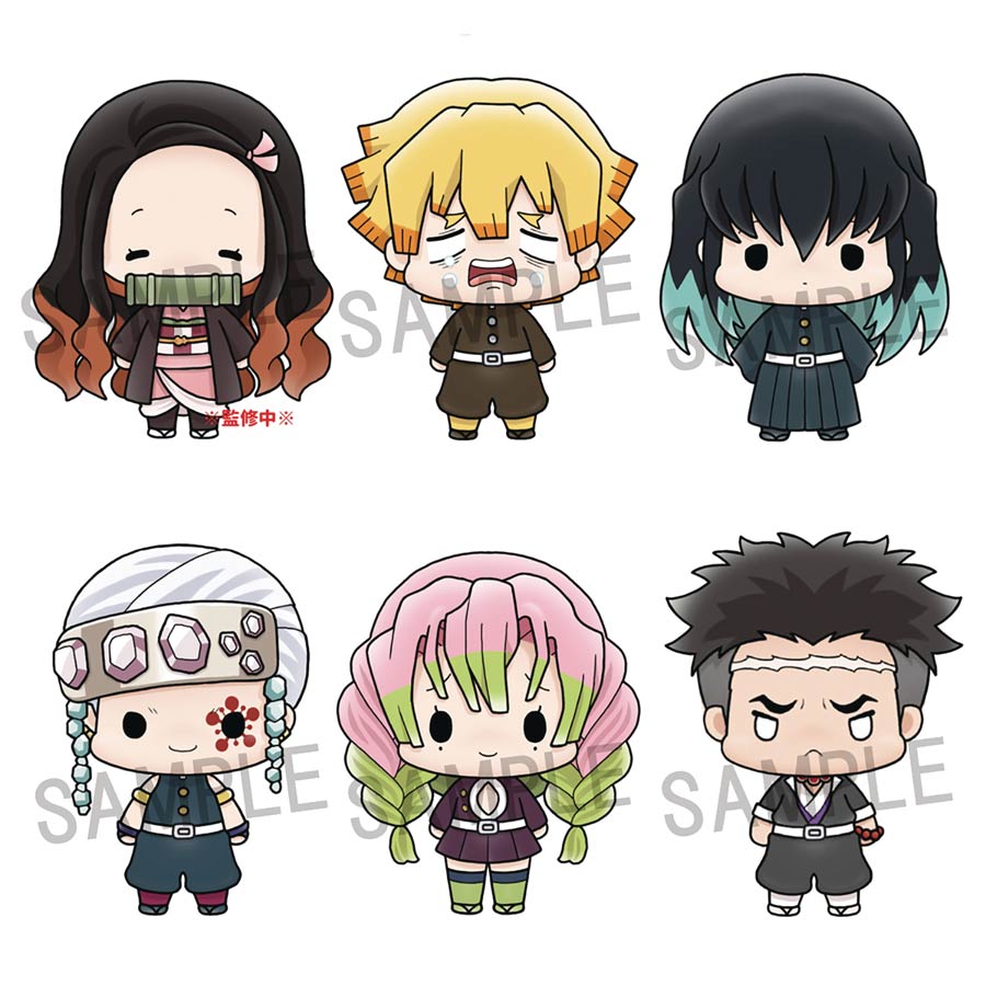 Demon Slayer Kimetsu No Yaiba Chokorin Mascot Figure Series 3 6-Piece Display