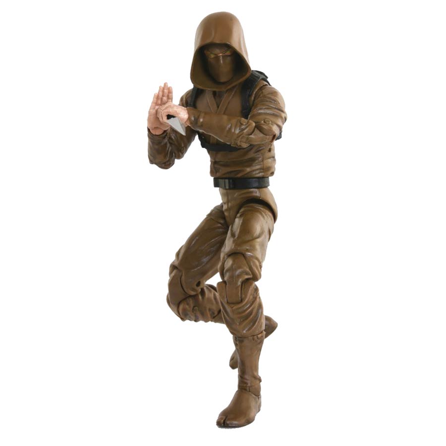 Articulated Icons Basic Ninja 6-Inch Action Figure - Brown