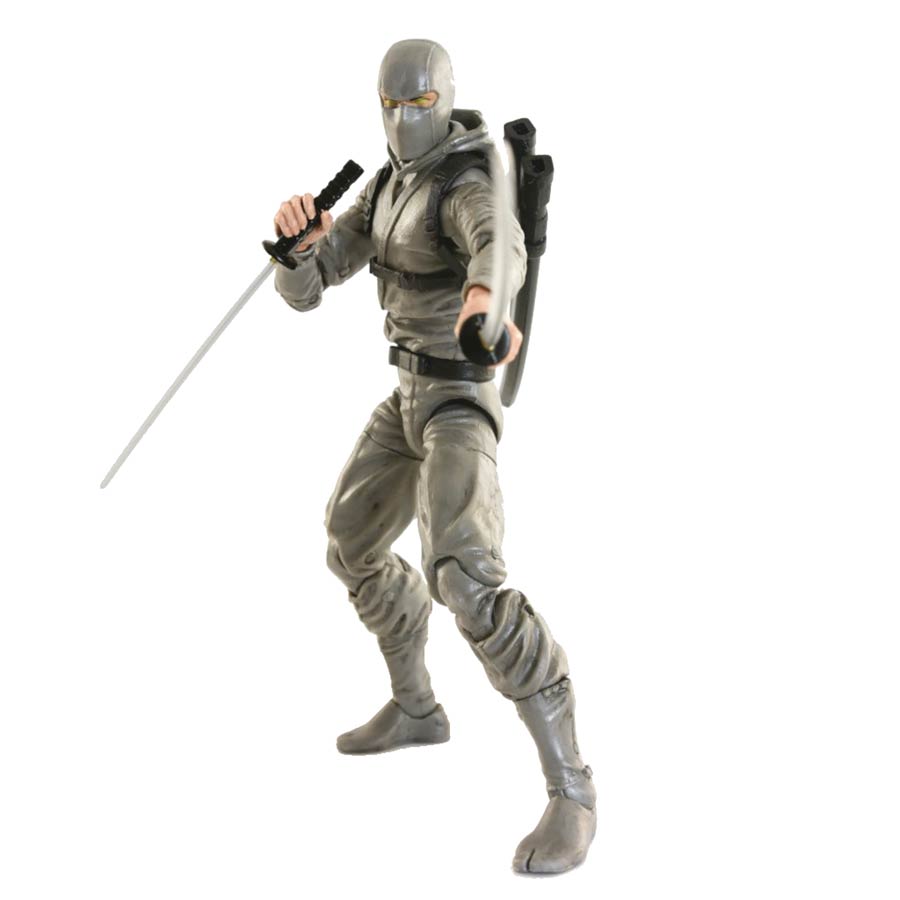 Articulated Icons Basic Ninja 6-Inch Action Figure - Gray