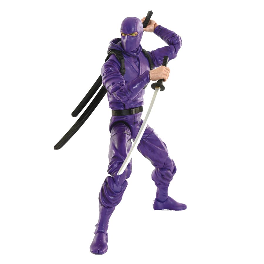 Articulated Icons Basic Ninja 6-Inch Action Figure - Purple