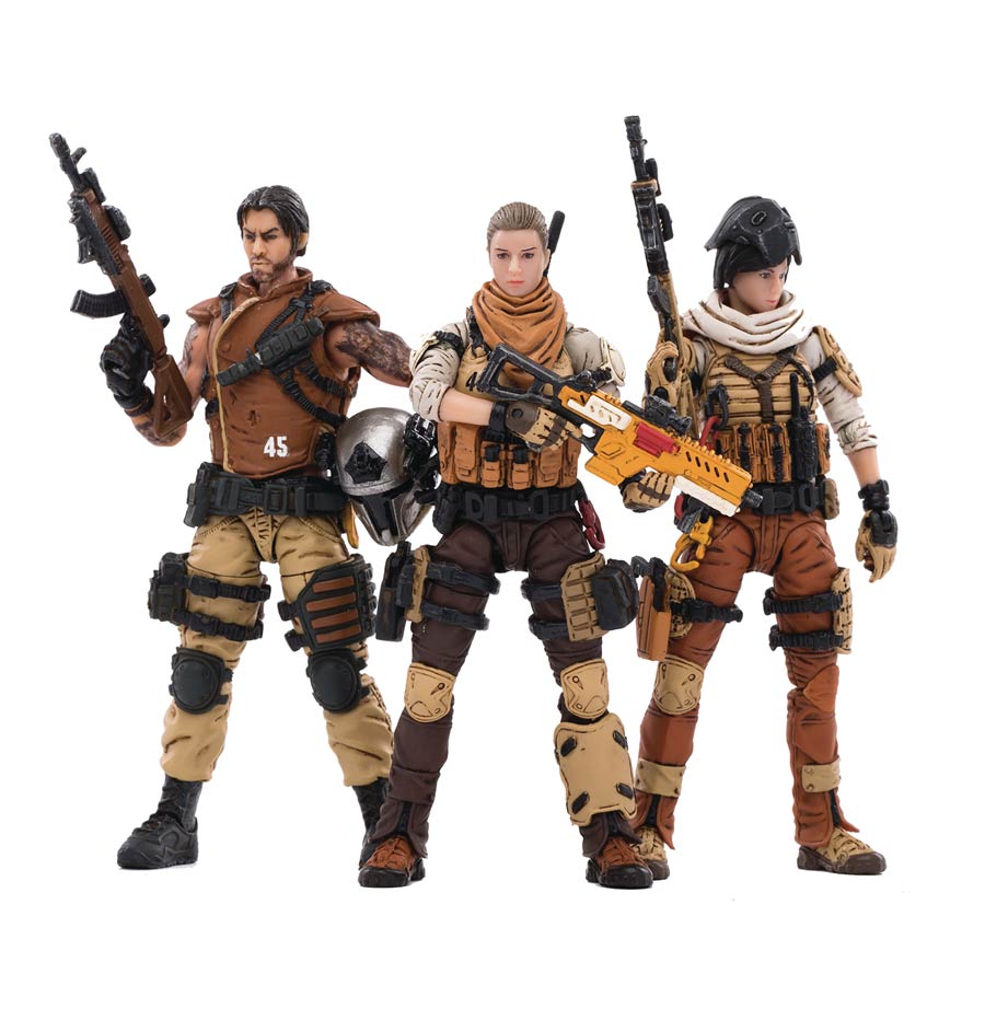 Joy Toy 45th Legion Wasteland Hunters 1/18 Scale 3-Pack Action Figure