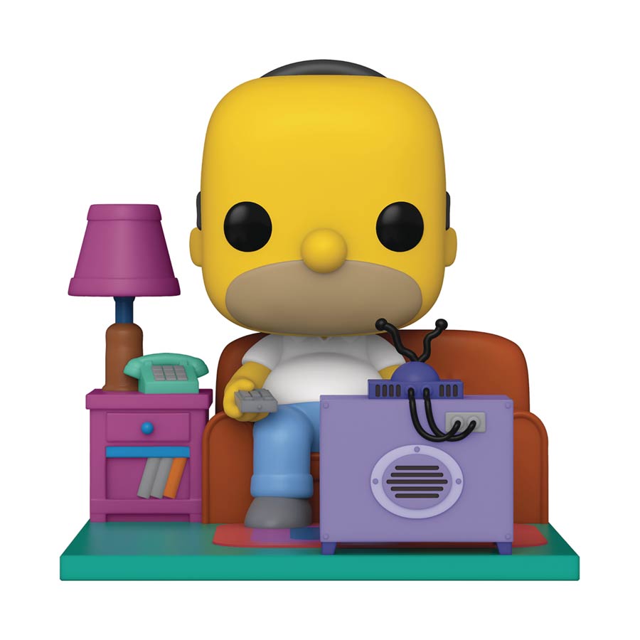 POP Simpsons Homer Watching TV Deluxe Vinyl Figure