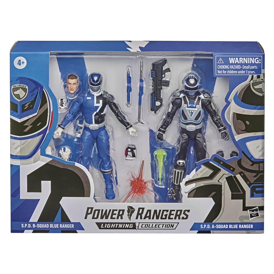 Power Rangers Lightning Collection Battle Pack Power Rangers SPD A-Squad Blue Ranger & B-Squad Blue Ranger Action Figure Case