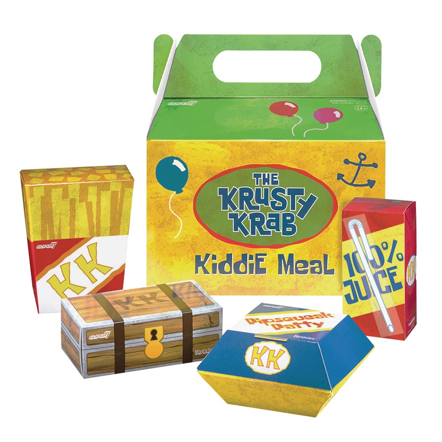 SpongeBob SquarePants Krusty Krab Kiddie Meal Convention Exclusive 4-Piece Figure Set
