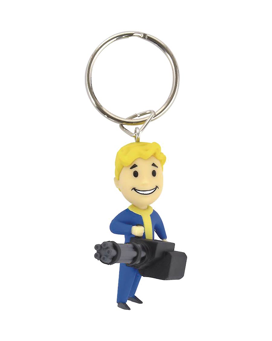 Fallout 76 Vault Boy 3D Keyring - Big Guns