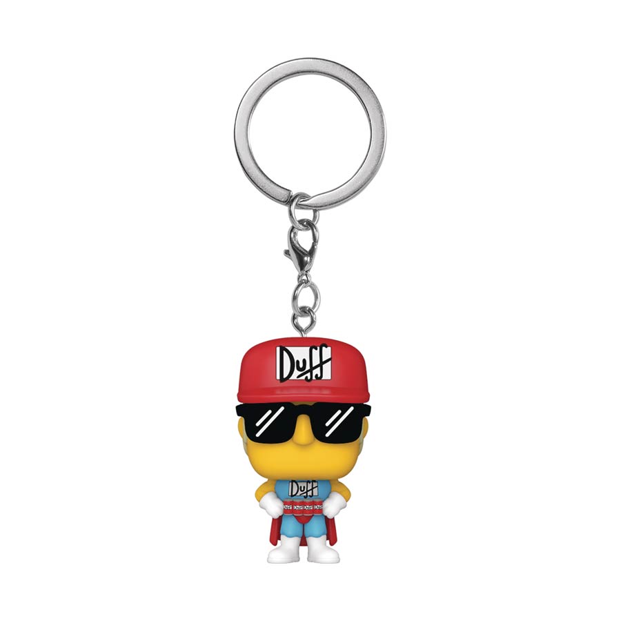 Pocket POP Simpsons Duffman Vinyl Figural Keychain