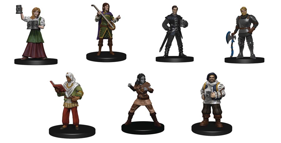 Dungeons & Dragons Icons Of The Realms Miniature Yawning Portal Friendly Faces Set