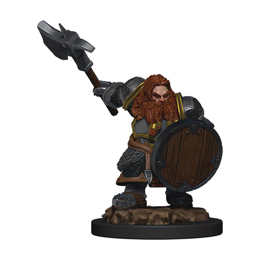 Dungeons & Dragons Icons Of The Realms Premium Pre-Painted Figure - Dwarf Fighter Male