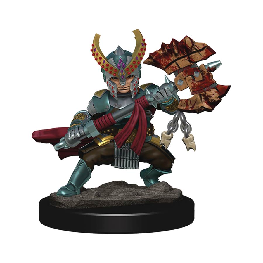 Dungeons & Dragons Icons Of The Realms Premium Pre-Painted Figure - Halfling Fighter Female